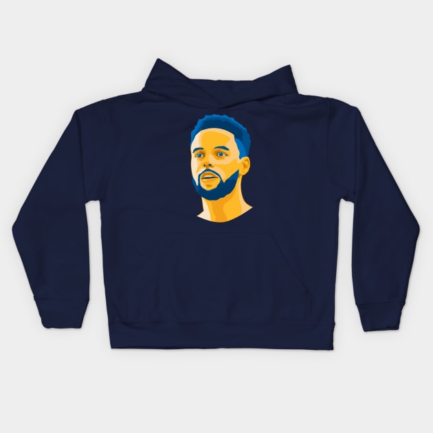 Golden Boy Steph Kids Hoodie by Caloy